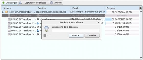 Contraseña de la descarga