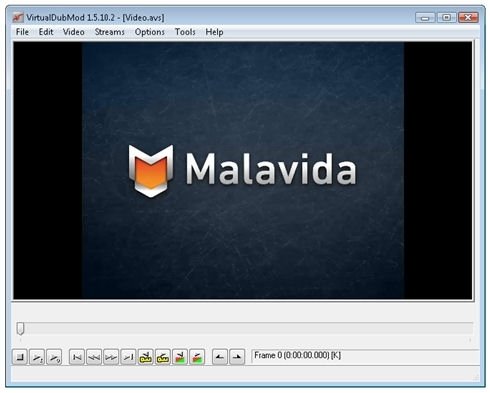 Vídeo MP4 abierto con VirtualDubMod