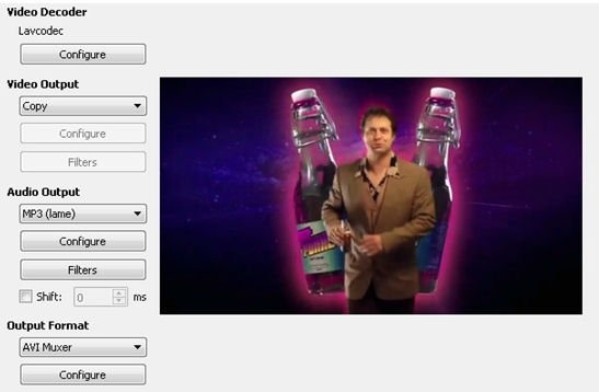 Configuración antes de exportar el vídeo