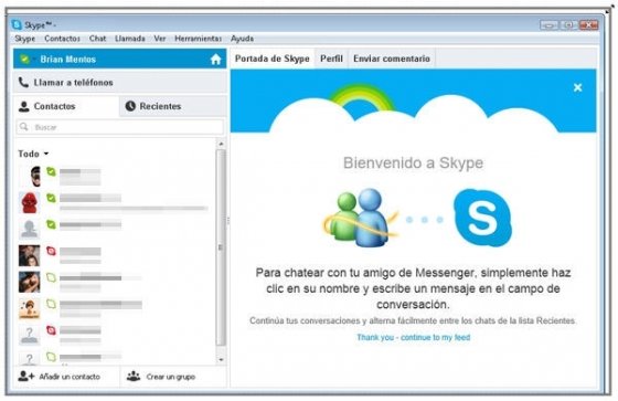 Modificar el tamaño de la ventana de Skype