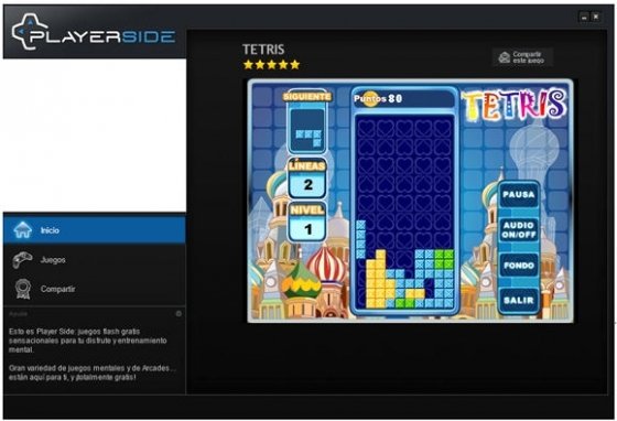 Versión de Tetris de Player Flash