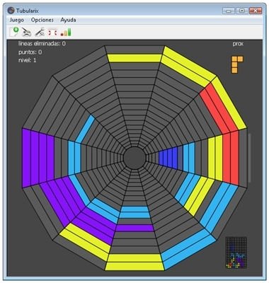 Tetris con perspectiva tubular