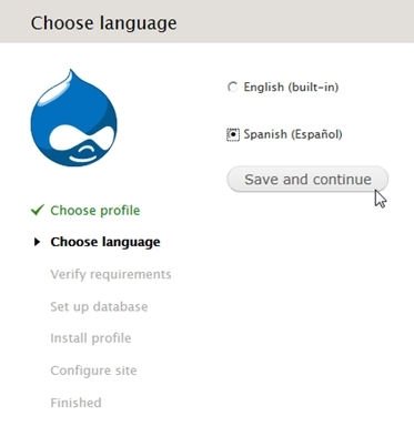 Instalar idioma español en Drupal