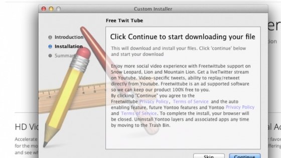 Free Twit Tube es el plugin que infecta con Yontoo.1