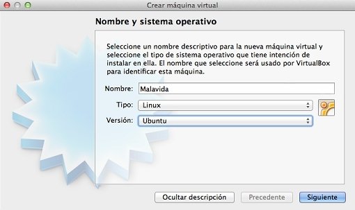 Selección de la memoria RAM para la máquina virtual