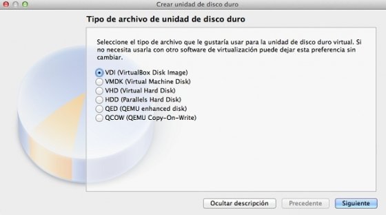 Tamaño de la unidad de disco utilizada por la máquina virtual