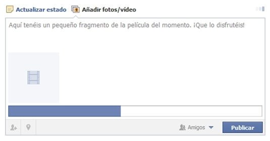 Proceso de carga del vídeo