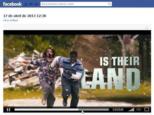 Vídeo subido a Facebook y listo para su reproducción
