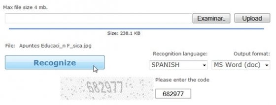 Introducción del código de confirmación de proceso