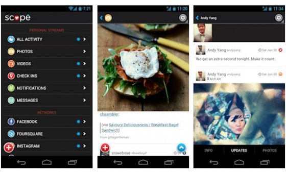 Interfaz de Scope para Android