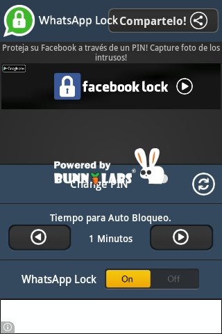 Establecer PIN para bloquear WhatsApp