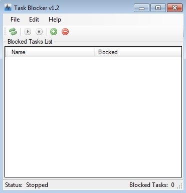 Interfaz de Task Blocker