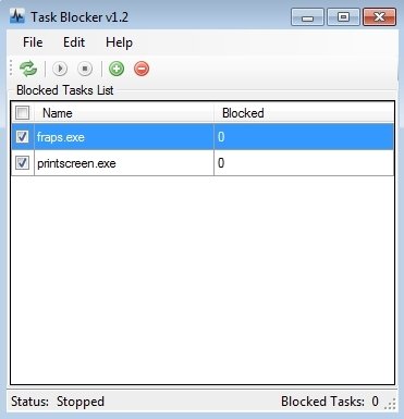 Tareas para ser bloqueadas por Task Blocker