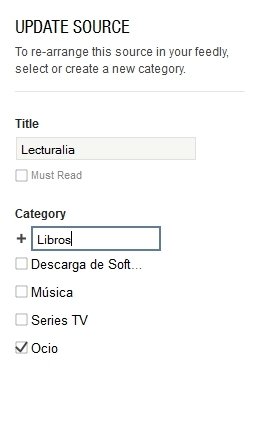 Vincula run recurso a más de una categoría en feedly