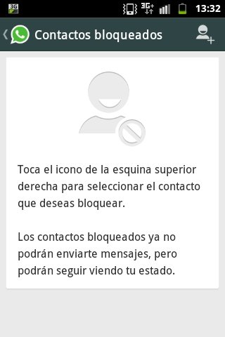 Bloquear contactos en WhatsApp