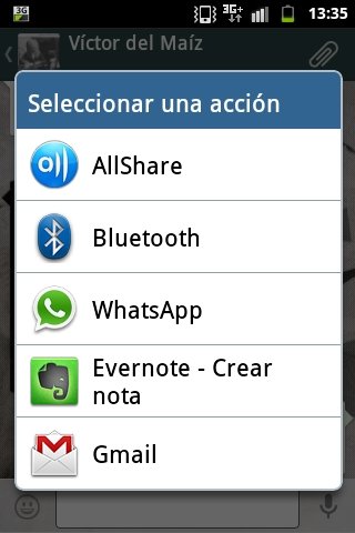 Compartir un mensaje de voz en Whatsapp