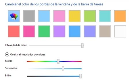 Color de las ventanas