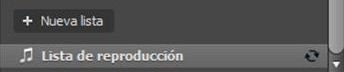 Listas de reproducción en sincronización