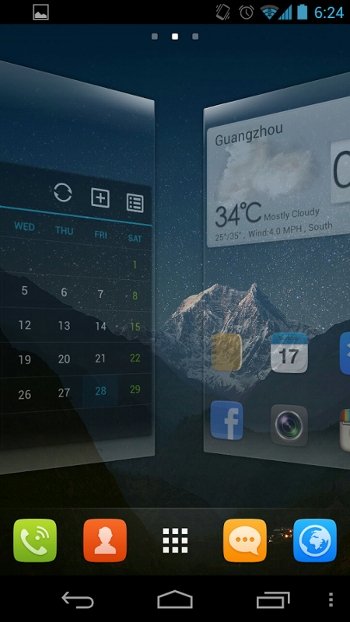 Lanzador de aplicaciones GO Launcher con efectos de transición