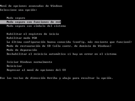 Iniciar Windows en modo seguro