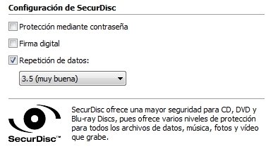 Función SecurDisc