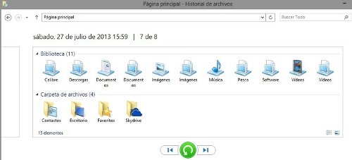 Restaurar archivos