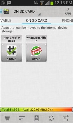On SD CArd AppMgr III