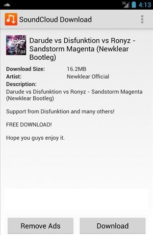 Descargar canciones SoundCloud Android