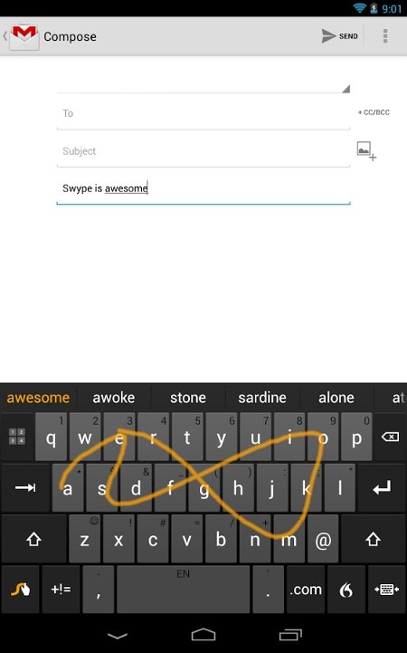 Teclado Swype para Android