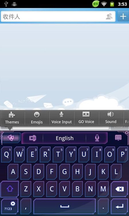 GO Keyboard para Android incorpora elementos de humor
