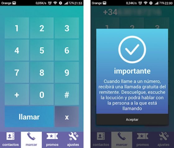 Empezar a llamar con ZeroApp