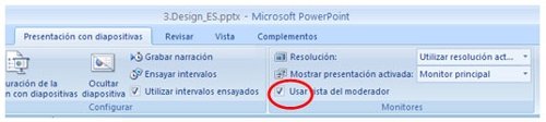 Vista moderador