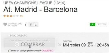 Comprar partido