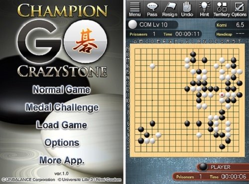 Interfaz de Champion Go