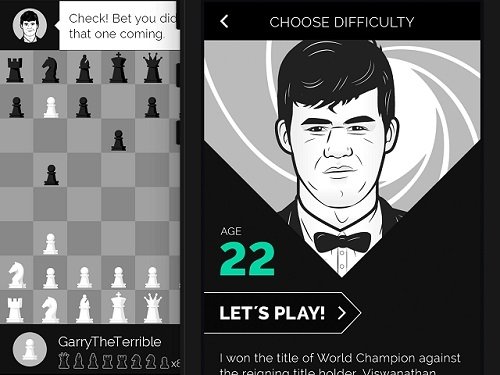Interfaz de Play Magnus
