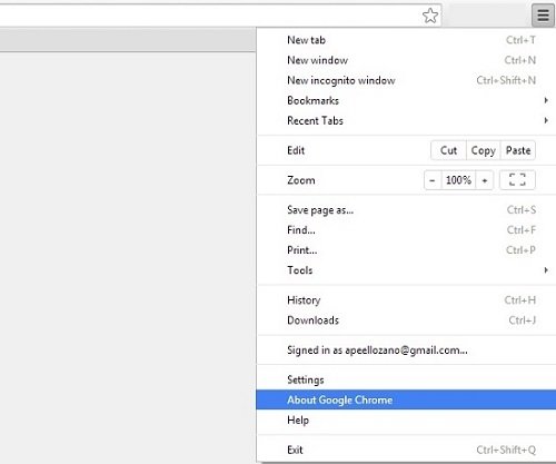 Dónde acceder para saber si tenemos la última versión de Chrome