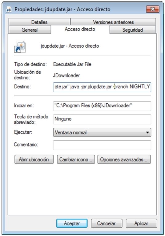 Actualizar JDownloader a NIGHTLY