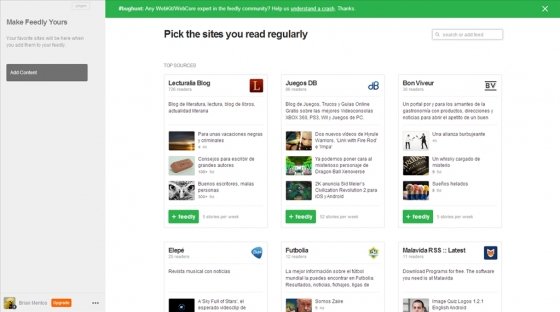 feedly en Firefox