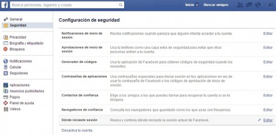 Sección de Seguridad
