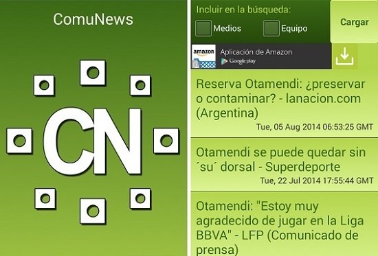 Interfaz de ComuNews
