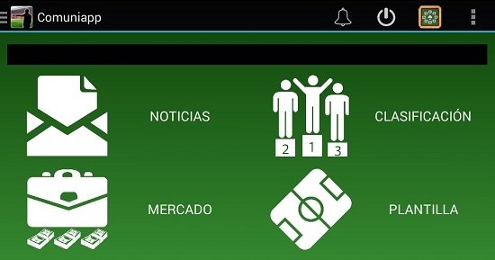 Interfaz de Comuniapp
