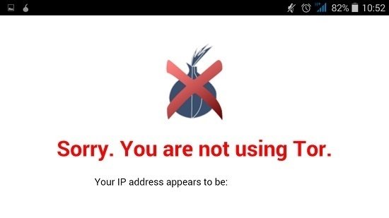 Orbot sin configurar apropiadamente