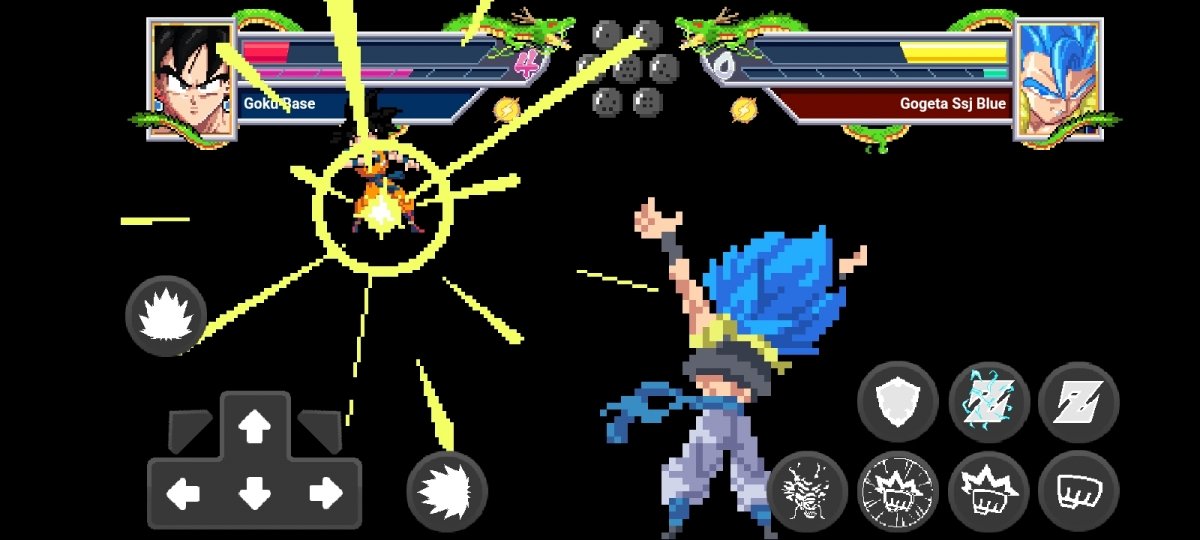 Ataque especial de Gogeta Blue en Z Legends 3