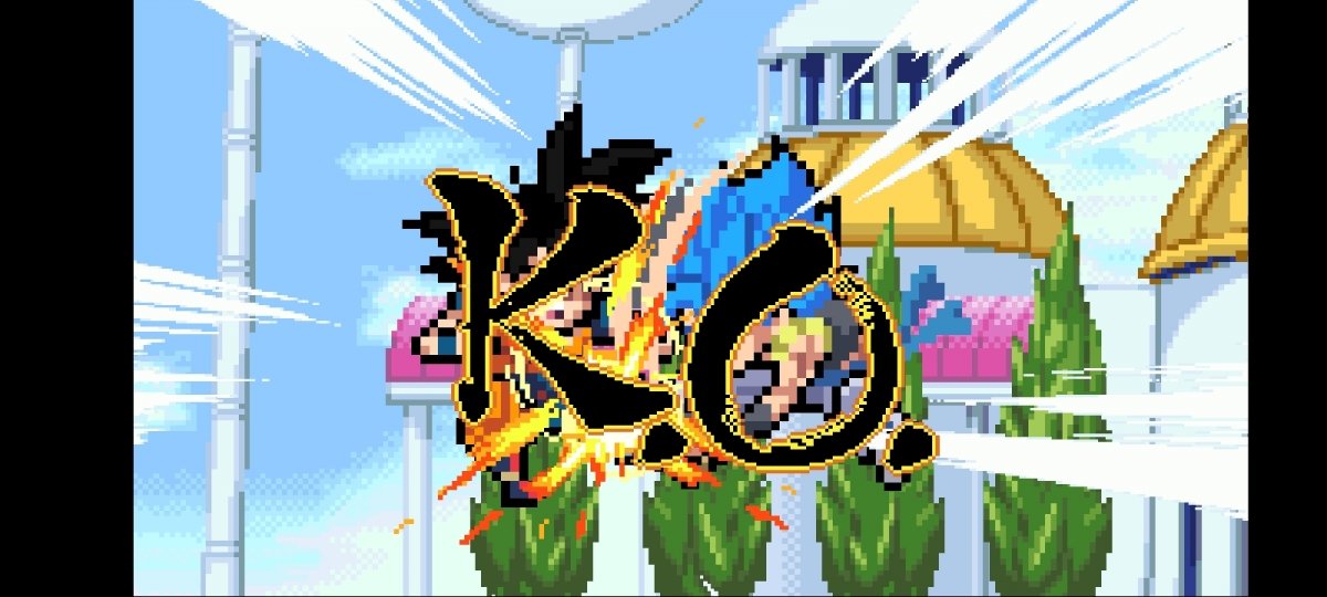 Pantalla de KO al finalizar un combate en Z Legends 3