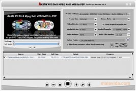 Acala AVI DivX MPEG XviD VOB to PSP imagem 4 Thumbnail