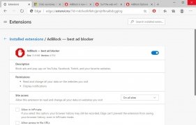 AdBlock pour Edge 2.6.0.0  Télécharger pour PC Gratuitement