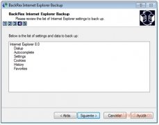 BackRex Internet Explorer Backup imagen 3 Thumbnail