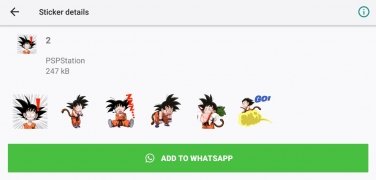 DBS Stickers - Dragon Ball Stickers for WhatsApp imagem 2 Thumbnail