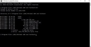 minimal adb fastboot for winkows 10