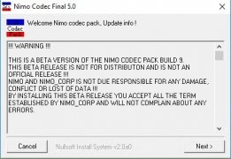 Nimo Codec Pack imagem 9 Thumbnail